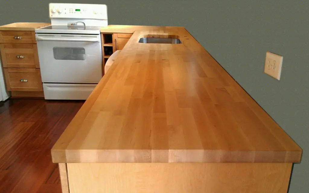 Hard Maple Butcher Block Countertop Countertops FAQ   Hard Maple Butcher Block Countertop 1024x640 